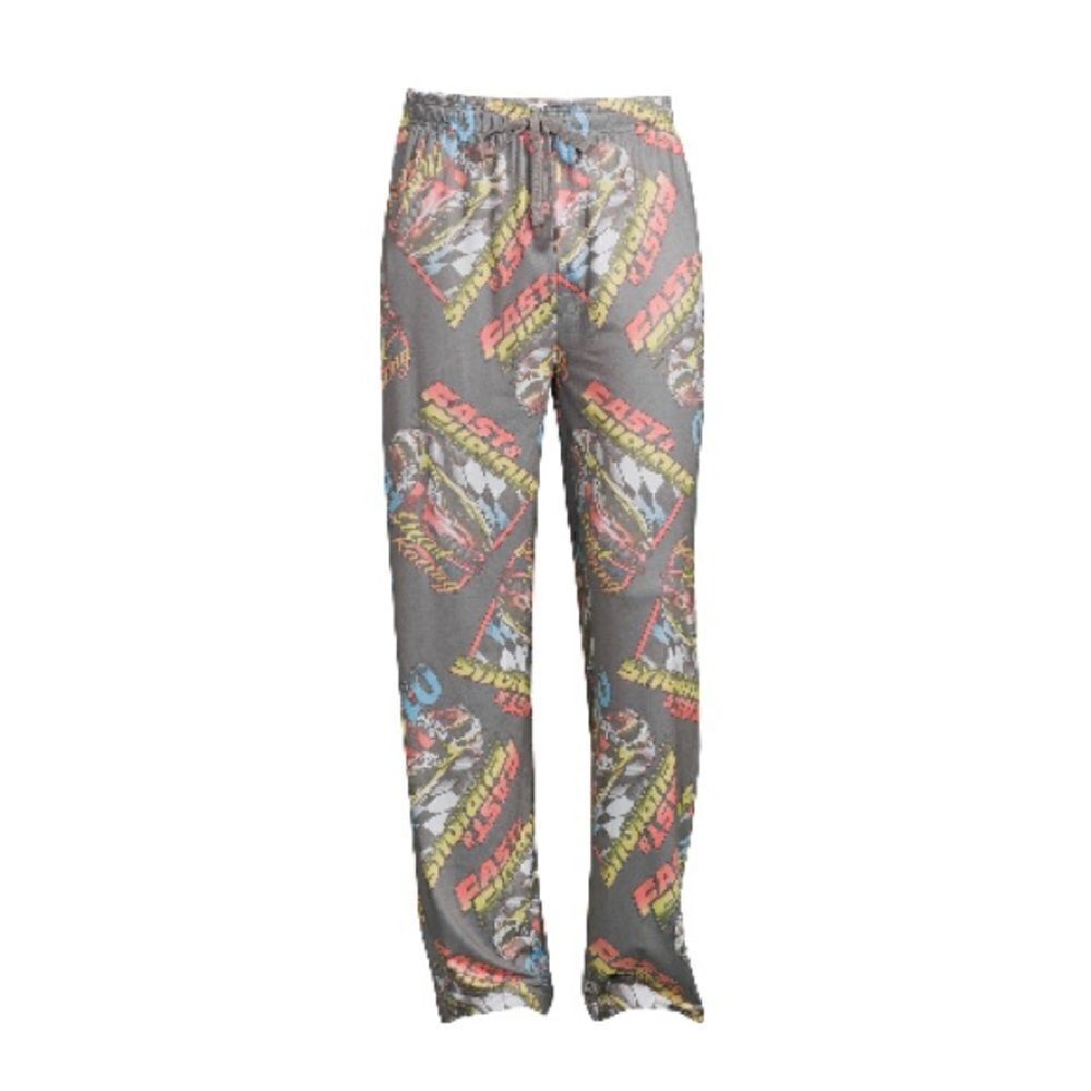 Mens Fast & Furious Logo Sleep Pajama Lounge Pants Size S